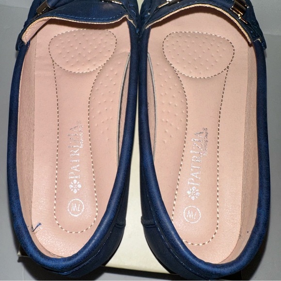 Patrizia by Spring Step Ginera Blue & gold loafers size 7 Women’s - Picture 11 of 15